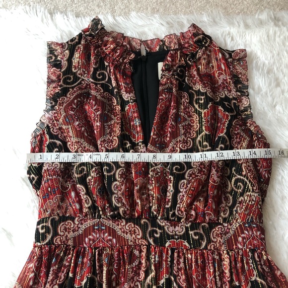 Kate Spade Metallic Medallion Silk Dress - Picture 5 of 11